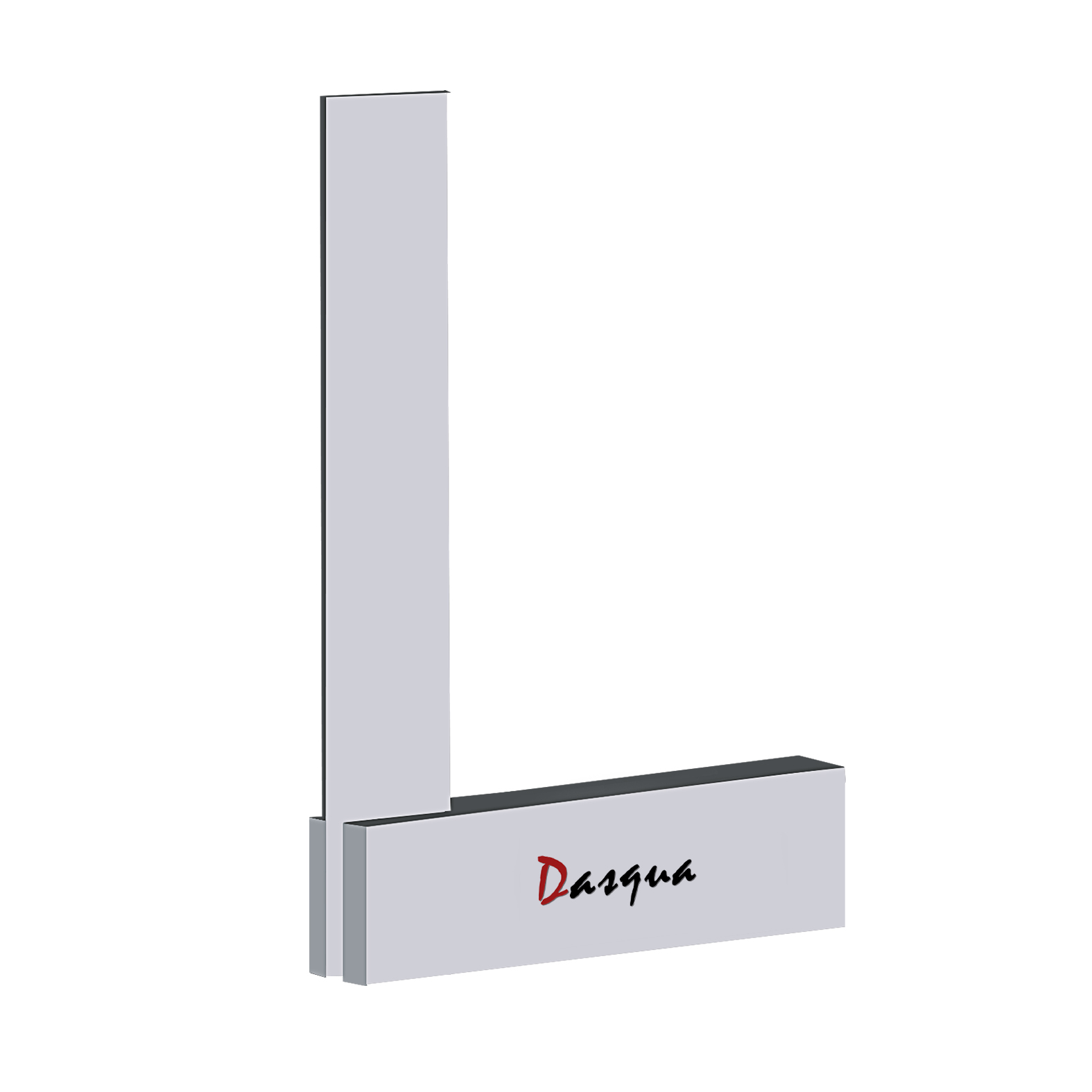 FLAT SQUARE: DASQUA 50 X 40.0MM STAINLESS